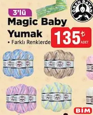 ÖREN BAYAN MAGİC BABY YUMAK 3'LÜ